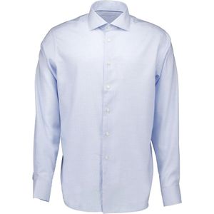 Eton, Overhemden, Heren, Blauw, 6Xl, Twill lange mouw overhemden lichtblauw