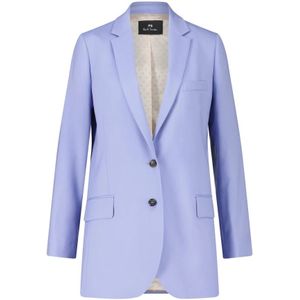 PS By Paul Smith, Wollen Blazer Blauw, Dames, Maat:M