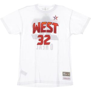 Mitchell & Ness, Tops, Heren, Wit, S, NBA Shaquille O'Neal All Star West 2009 Tee