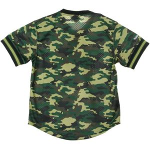 Mitchell & Ness, Sport, Heren, Groen, S, NBA Camo V-neck Tee Jacket