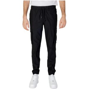 Calvin Klein Jeans, Broeken, Heren, Zwart, L, Polyester, Trainingsbroeken