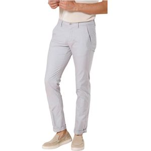 Mason's, Broeken, Heren, Wit, 2Xl, Katoen, Slim Fit Witte Chino Broek