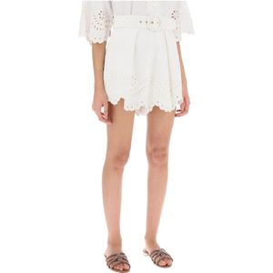 Zimmermann, Short Skirts Wit, Dames, Maat:L