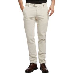 Brooks Brothers, Broeken, Heren, Wit, W31, Katoen, Stretch katoenen chinos