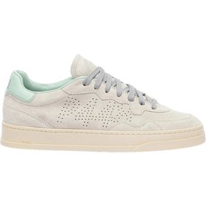 P448, Geperforeerde Logo Sneakers Beige, Dames, Maat:36 EU