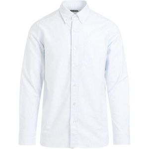 Tom Ford, Overhemden, Heren, Blauw, L, Katoen, Oxford Stripe Slim Overhemd