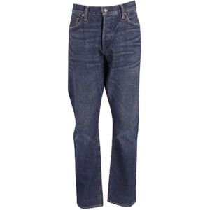 Tom Ford Pre-owned, Pre-owned, Dames, Blauw, L, Katoen, Pre-owned Cotton jeans