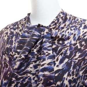 Dries van Noten Pre-owned, Pre-owned, Dames, Paars, S, Pre-owned Silk tops