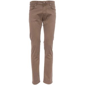 Jacob Cohën, Jeans, Heren, Beige, W33, Katoen, Slim Fit Jeans, Model 5