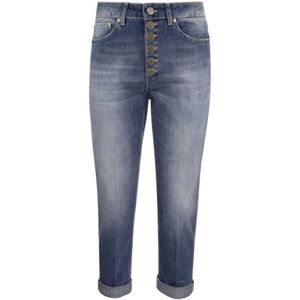 Dondup, Jeans, Dames, Blauw, W24, Cropped Jeans