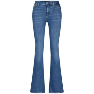 7 For All Mankind, Jeans, Dames, Blauw, W31, Denim, Flared Jeans