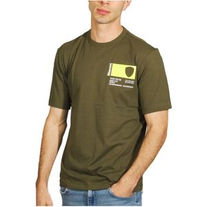 Blauer, Tops, Heren, Groen, S, Korte Mouw Casual T-shirt voor Mannen