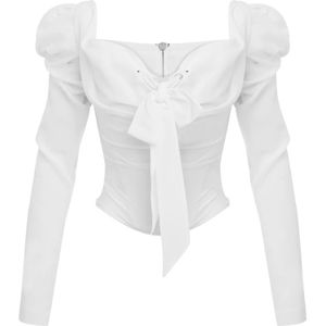 Vivienne Westwood, Blouses & Shirts, Dames, Wit, L, Witte Corset Top