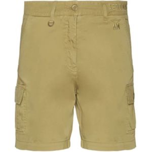 Aeronautica Militare, Short Shorts Beige, Dames, Maat:S