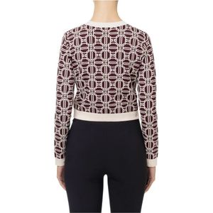 Elisabetta Franchi, Truien, Dames, Veelkleurig, M, Cropped Cardigan