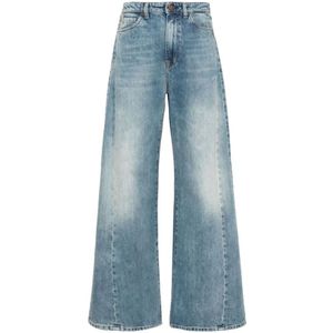 3X1, Jeans, Dames, Blauw, W26, Denim, Hoge Taille Blauwe Denim Jeans
