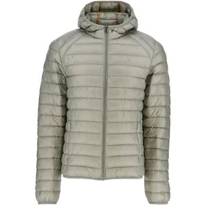 Jott, Jassen, Heren, Beige, M, Gewatteerde jas met capuchon - Blijf warm en stijlvol