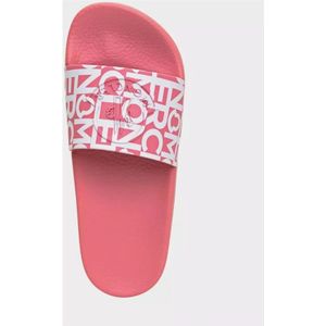 Moncler, Schoenen, Dames, Roze, 39 EU, Roze Jeanne Slides met Logo