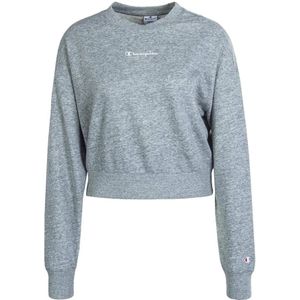 Champion, Iconisch kort sweatshirt Grijs, Dames, Maat:L