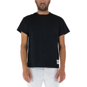 Jil Sander, Biologisch Katoenen T-Shirt Set Zwart, Heren, Maat:L