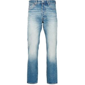 Levi's, Jeans, Heren, Blauw, W34 L32, Denim, Klassieke Straight Cut Jeans