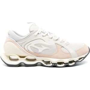 Mizuno, Sport, Heren, Wit, 42 EU, Witte Zand Wave Profetie Schoenen