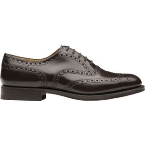 Church's, Elegante Leren Oxford Brogue Schoen Zwart, Heren, Maat:42 EU