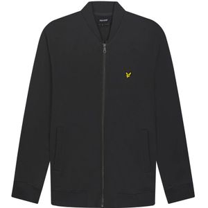 Lyle & Scott, Sweatshirts & Hoodies, Heren, Grijs, L, Loopback Jersey Bomber Jack