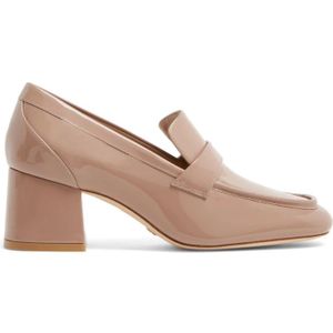 Stuart Weitzman, Schoenen, Dames, Beige, 37 EU, Sleek 60 Loafer - Moderne Twist op Klassieke Stijl