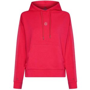 Tommy Hilfiger, Casual Hoodie in Pink Splendor Roze, Dames, Maat:M