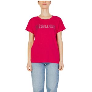 Blauer, Tops, Dames, Roze, L, Dames T-Shirt Lente/Zomer Collectie