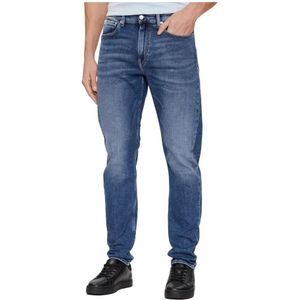 Calvin Klein Jeans, Jeans, Heren, Blauw, W31 L32, Katoen, Lichtblauwe katoenblend jeans