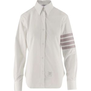 Thom Browne, Blouses & Shirts, Dames, Wit, 3Xs, Katoen, Shirts