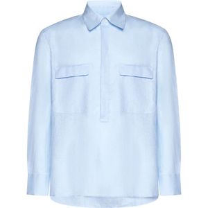 PT Torino, Overhemden, Heren, Blauw, XL, Heldere Blauwe Capsule Overhemden