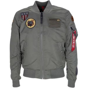 Alpha Industries, Vintage Ma-1 Air Force Bomberjack Grijs, Heren, Maat:S