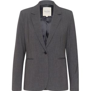 Part Two, Grijze Flannel Melange Blazer Grijs, Dames, Maat:XS