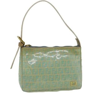 Fendi Vintage, Tweedehands Canvas handtassen Blauw, Dames, Maat:ONE Size