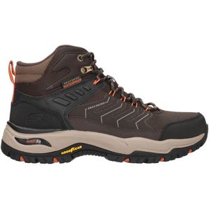 Skechers, Schoenen, Heren, Veelkleurig, 43 EU, Leer, Waterdichte Arch Fit Veterschoen