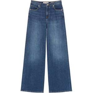 Marc O'Polo, Jeans, Dames, Blauw, W26 L34, Katoen, Straight leg jeans hoge taille