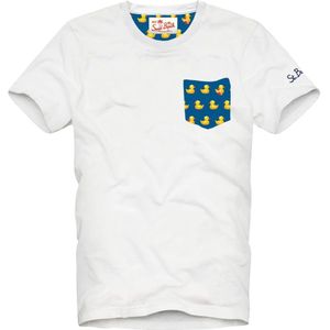 MC2 Saint Barth, Tops, Heren, Wit, M, Witte T-shirts en Polos
