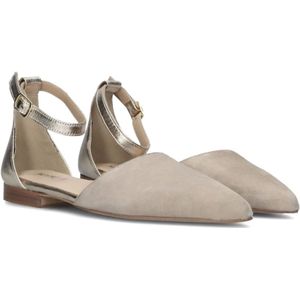 Notre-v, Schoenen, Dames, Beige, 39 1/2 EU, Leer, Dames Ballerina's Vk 2163