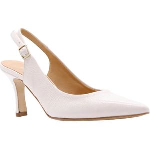 Cristian Daniel, Schoenen, Dames, Wit, 36 EU, Salobre Peep Toe/Hak