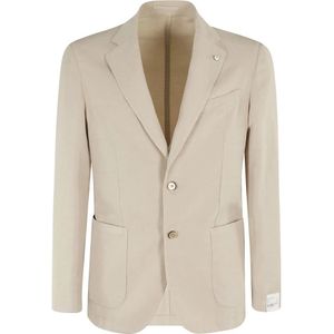 L.b.m. 1911, Jassen, Heren, Beige, M, Linnen, Linnen Lyocell Blouse