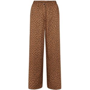 LauRie, Broeken, Dames, Bruin, 4Xl, Loose Camel Print Broek