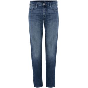 Emporio Armani, Jeans, Heren, Blauw, W38, Denim, Blauwe Gewassen Denim Jeans