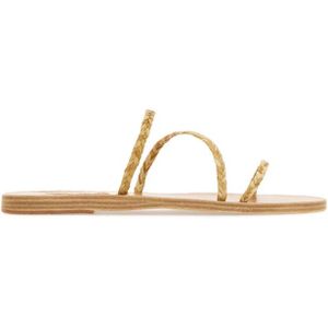 Ancient Greek Sandals, Raffia Apli Slippers Beige, Dames, Maat:36 EU