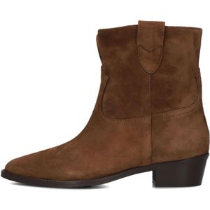 Notre-v, Schoenen, Dames, Bruin, 41 EU, Suède, Bruine Suède Enkellaarzen