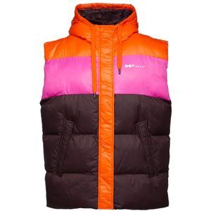 OOF Wear, Kleur Blok Hooded Nylon Gilet Veelkleurig, Dames, Maat:XS