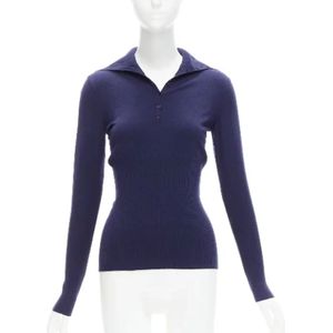 Alaïa Pre-owned, Pre-owned, Dames, Blauw, M, Wol, Pre-owned Wool tops
