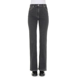 Moschino, Jeans, Dames, Zwart, W28, Klassieke Straight Jeans